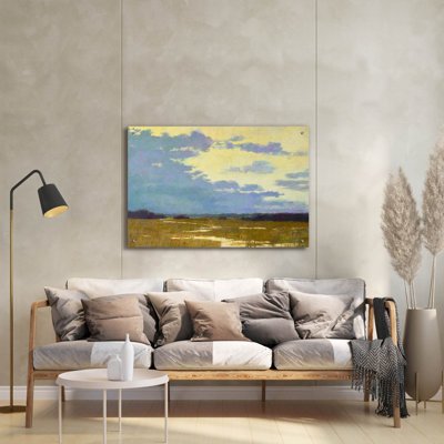 «Yellow Sky» par Carol Strock, art mural en verre Wasson