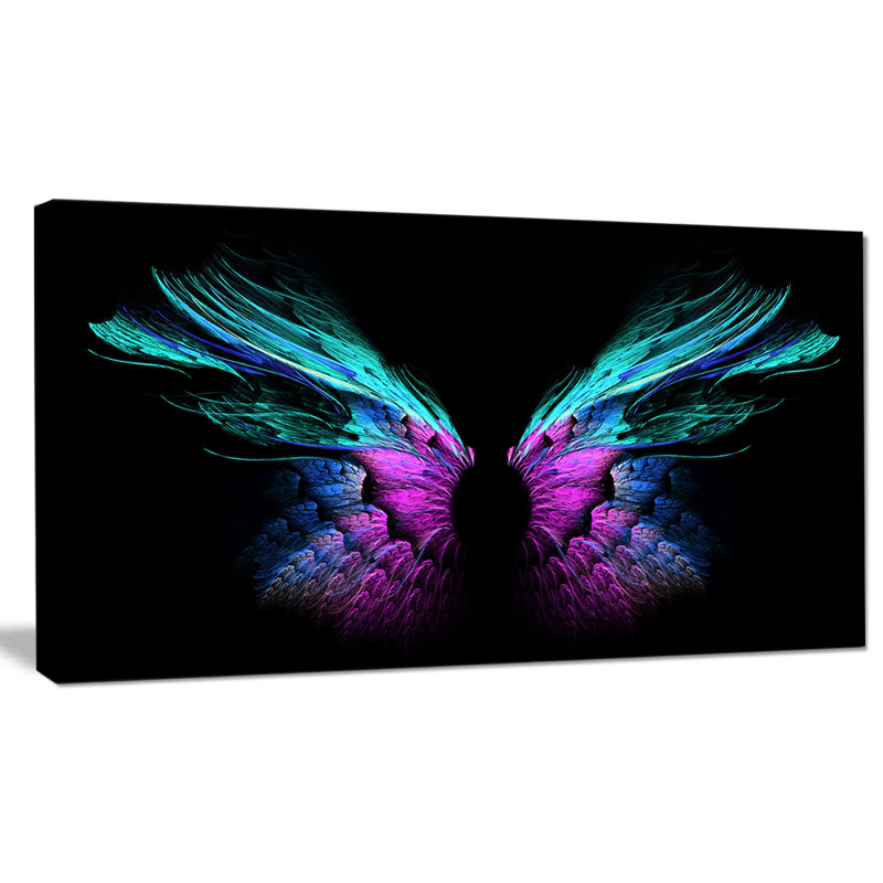 «Blue Butterfly Wings», impression sur toile tendue, H 16 po x l 32 po x P 1 po