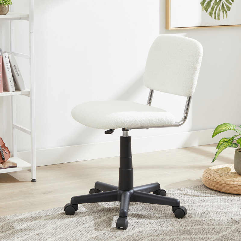 Lazzell Polyester Blend Task Chair, White