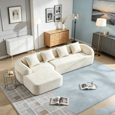 L-Shaped Compressed Sofa