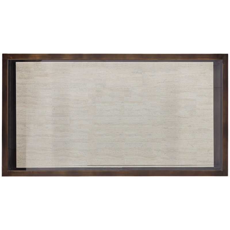 Kinsley Floor Shelf Coffee Table with Storage