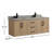 Venice 55'' Double Bathroom Vanity with Quartz Top