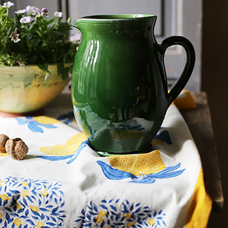 Lemon Tree Cotton Floral Tea Towel