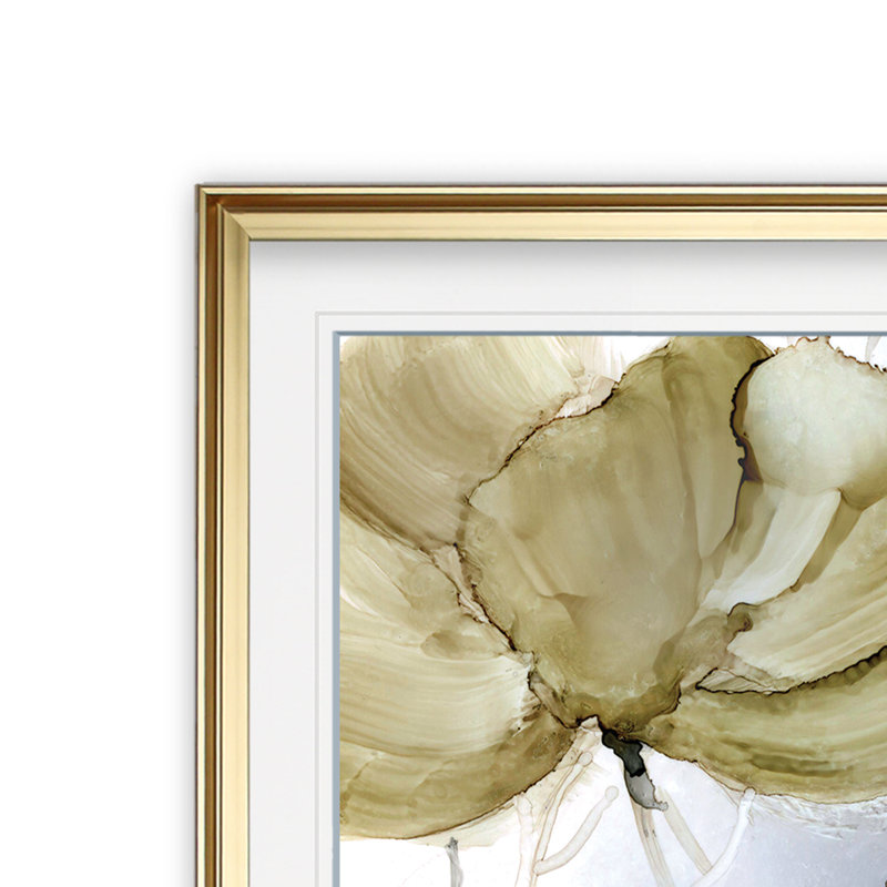 Coquelicots iridescents - reproduction d'art, H 27 po x l 27 po x P 1,5 po, Encadrement doré