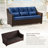 Keaisha 5 Person Outdoor Conversation Furniture Set Seating Group With Coffee Table And Cushions-624864201-624864200