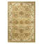 Hand Knotted Wool Oriental Area Rug in Gold And Ivory