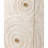 Bahtie Farmhouse Distressed Boho 2 Door Embossed Storage Cabinet With Ring Motif-925146658