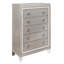 Commode verticale en bois manufacturé avec 5 tiroirs