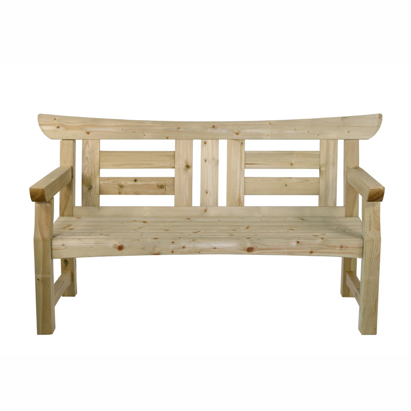 Solid Wood Outdoor Bench