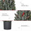 Arbre de Noël miniature enneigé de 18 pouces de hauteur, parfait pour la décoration de Noël de table avec pommes de pin et baies