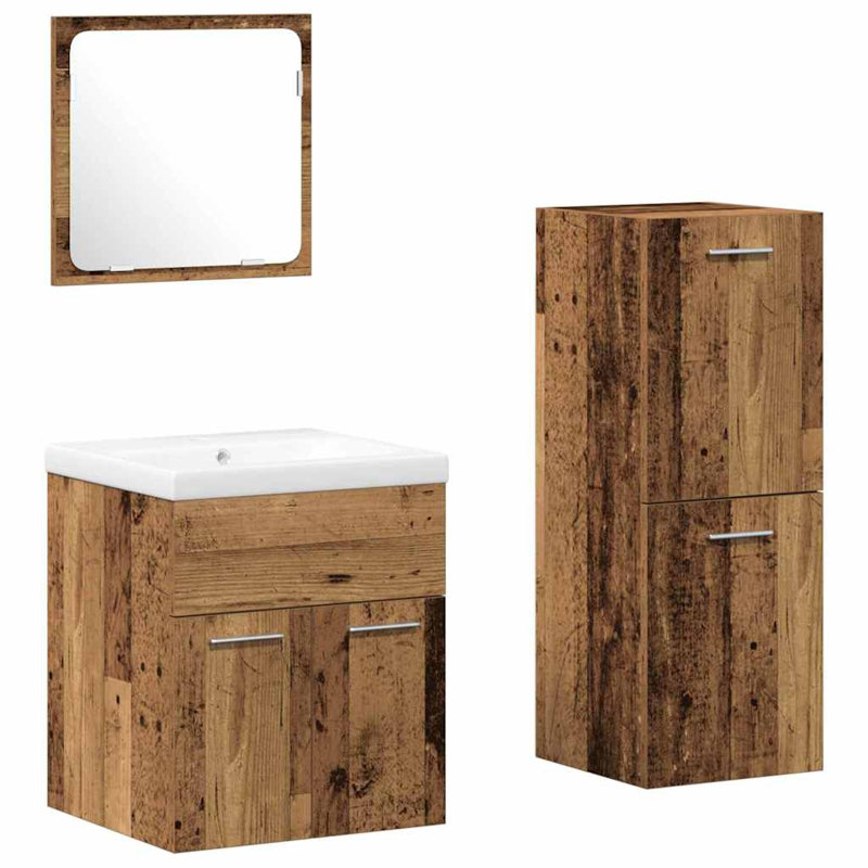 Vanity & Mirror Set