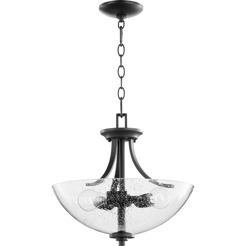 Taleb 3 - Light Noir W/ Clear Kitchen Island Pendant