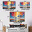 Taunton - Ensemble de décoration murale paysage abstrait-108318589-108318595