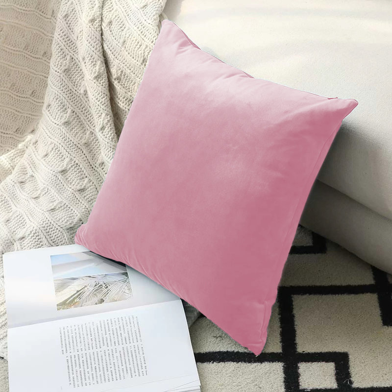 Indoor / Outdoor Square Throw Pillow Cover, Pink