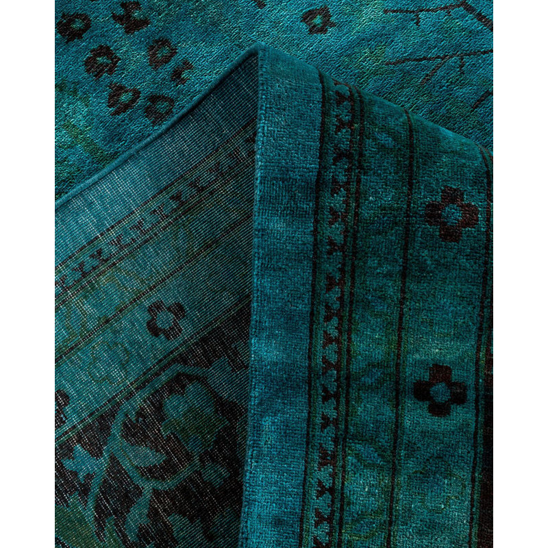 Overyed One-of-a-Kind Rectangle 9' X 12' Hand Knotted Area Rug
