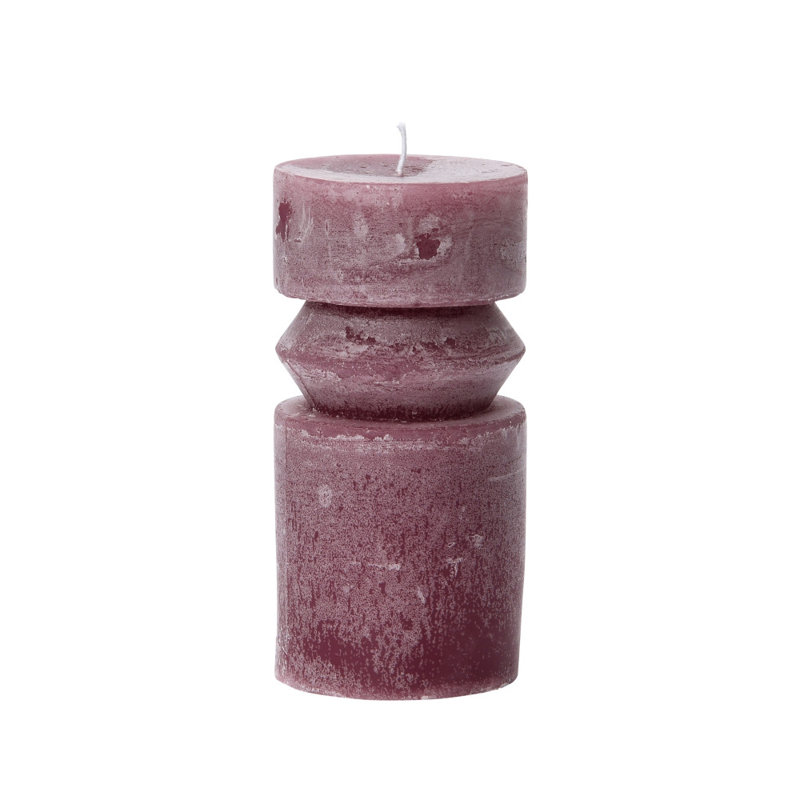 Unscented Totem Pillar Candle, Purple