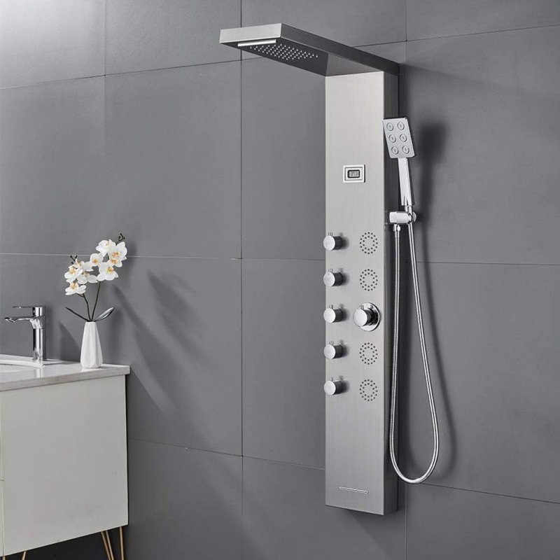 48'' Shower Panel with Fixed Shower Head