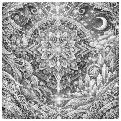 Intricate Mandala Illustration Comforter