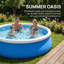 Piscine gonflable Scendor, grande piscine hors terre ronde de 120 po x 30 po, piscine gonflable d'une capacité de 4700l / 1200gal