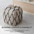 Orvella 17' Black and White Rectangular Upholstered Pouf Ottoman-676280812