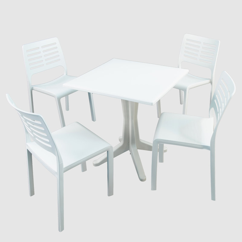 Nance 4 - Person Dining Set, White