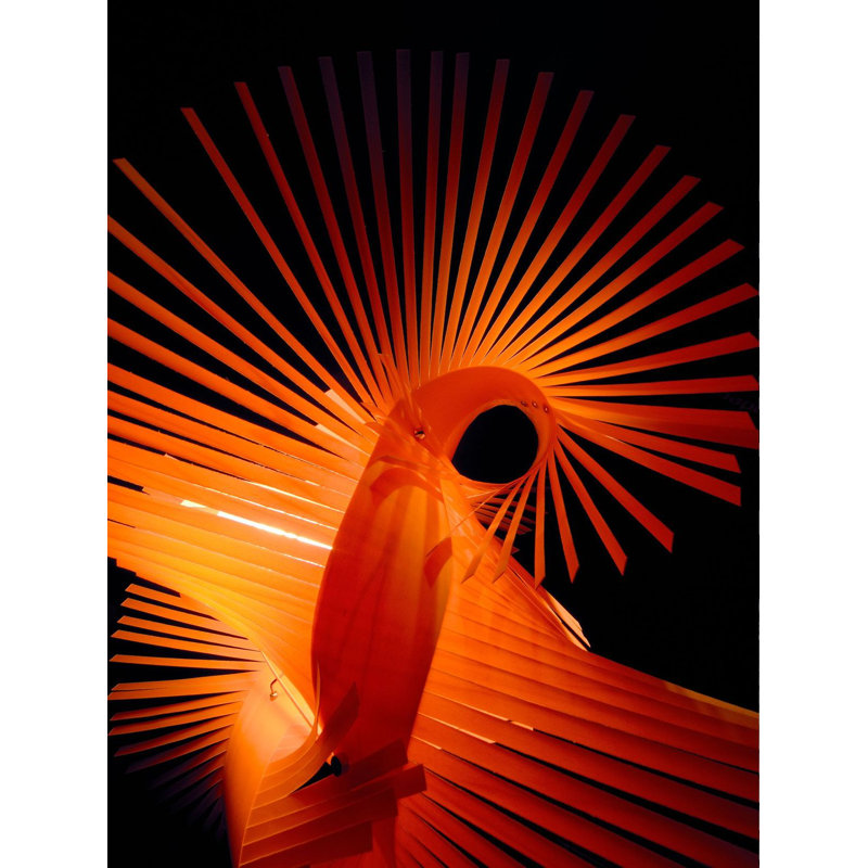 Minimikado 1 - Light Pendant, E26, Orange