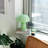 Glass Mushroom Table Lamp, Petite Close Top Stripes-73477337-73477338