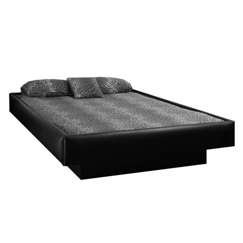 Matelas pour lit d'eau à rebord profond sans ondulation 20 po Boulder, Très grand, Vinyle noir