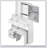 Compact 29.2-Inch Vanity Table With Sliding Drawer, Touch-Control LED Mirror, And Padded Stool For Small Spaces-828292208
