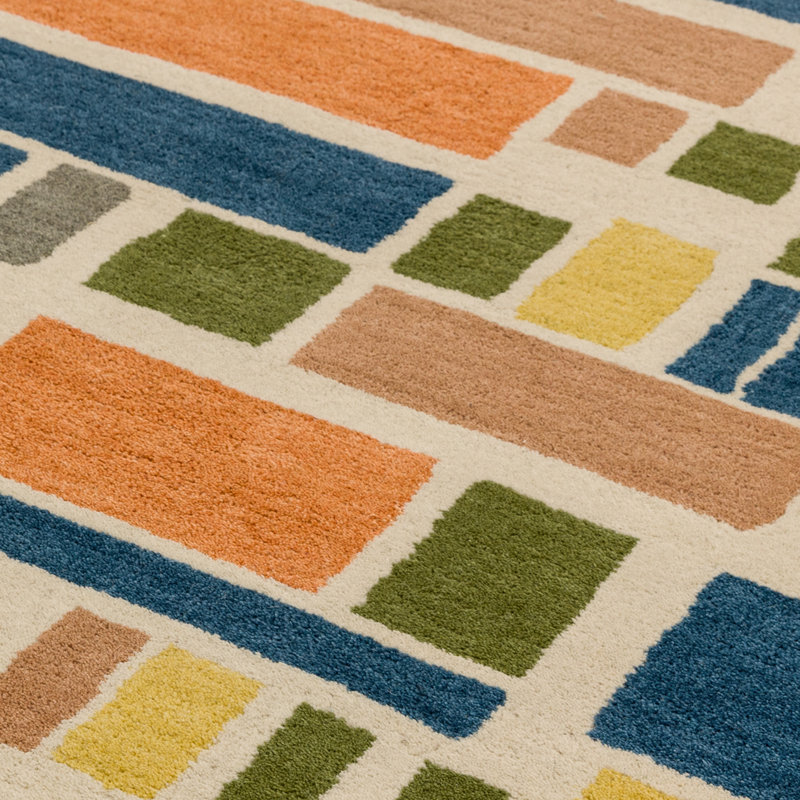 Jessamine Geometric Wool Hand Tufted Area Rug, Rectangle 160 x 230cm