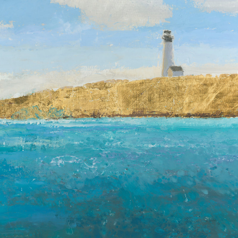 Lighthouse Seascape II Crop II by James Wiens - Wrapped Canvas Art Prints, 30cm H x 46cm W x 3.8cm D