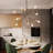 Andreaz 10 - Light Unique / Statement Modern Adjustable Black Dimmable Linear Chandelier