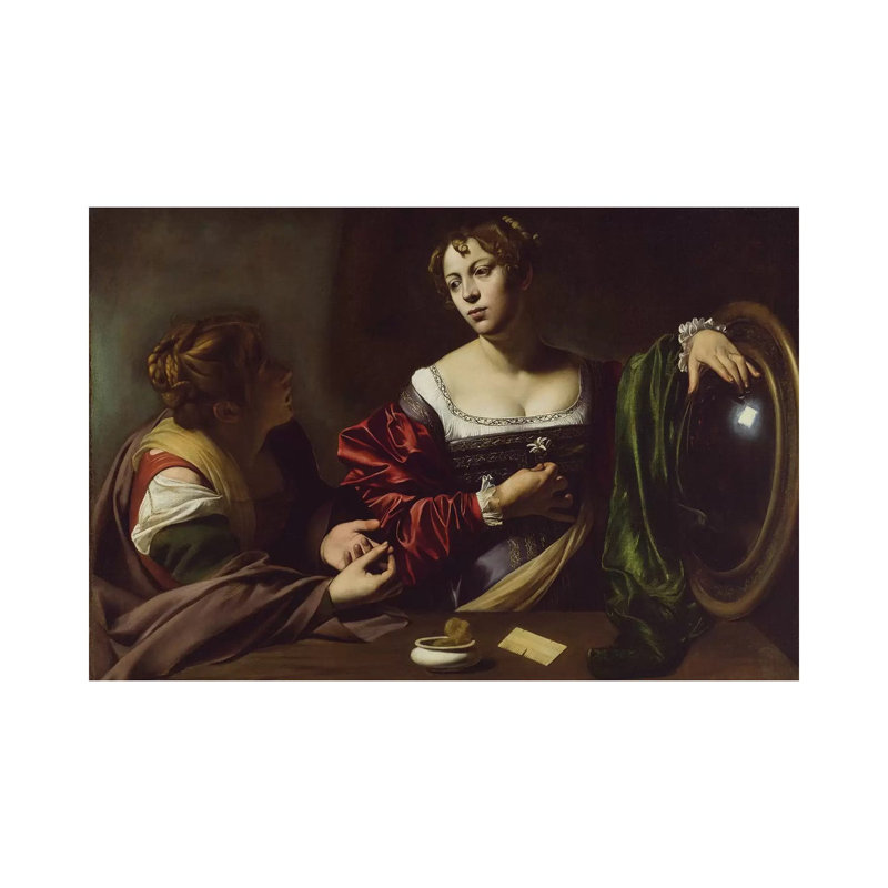 The Conversion Of The Magdalene, C.1598 by Michelangelo Merisi Da Caravaggio - Wrapped Canvas Painting