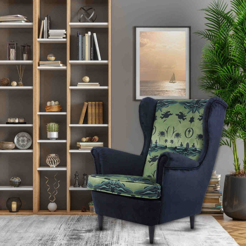 Camargo Velvet Wingback Chair