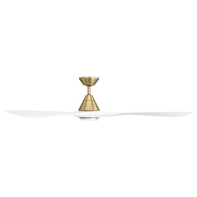 Ventilateur de plafond intelligent à 3 pales en bois avec télécommande Carve