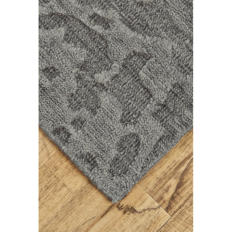 Buil Viscose Abstract Indoor Rug, Rectangle 5'6" x 8'6"
