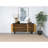 Madrid Natural And Black 3-Door Accent Cabinet