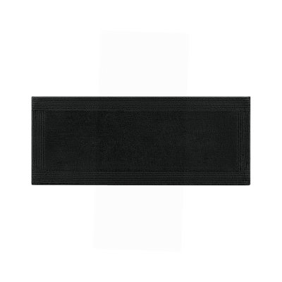 1 PCS 100% Cotton Tufted 3000 GSM Reversible Bath Rug Black