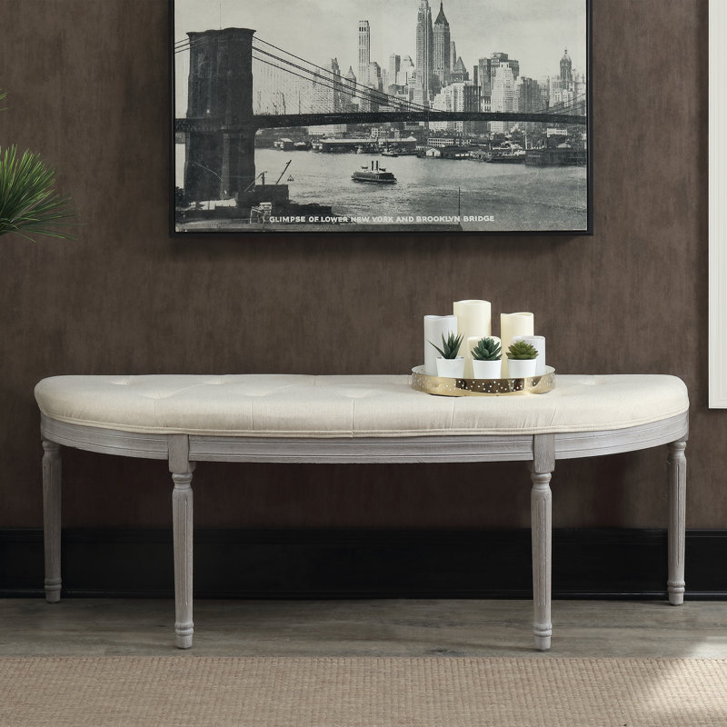 Mcburney Polyester Upholstered Bench