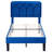 Aldora (Set of 2) Dark Blue Twin Size Upholstered Platform Bed Frame with Adjustable Headboard, No Box Spring Needed-1576754662