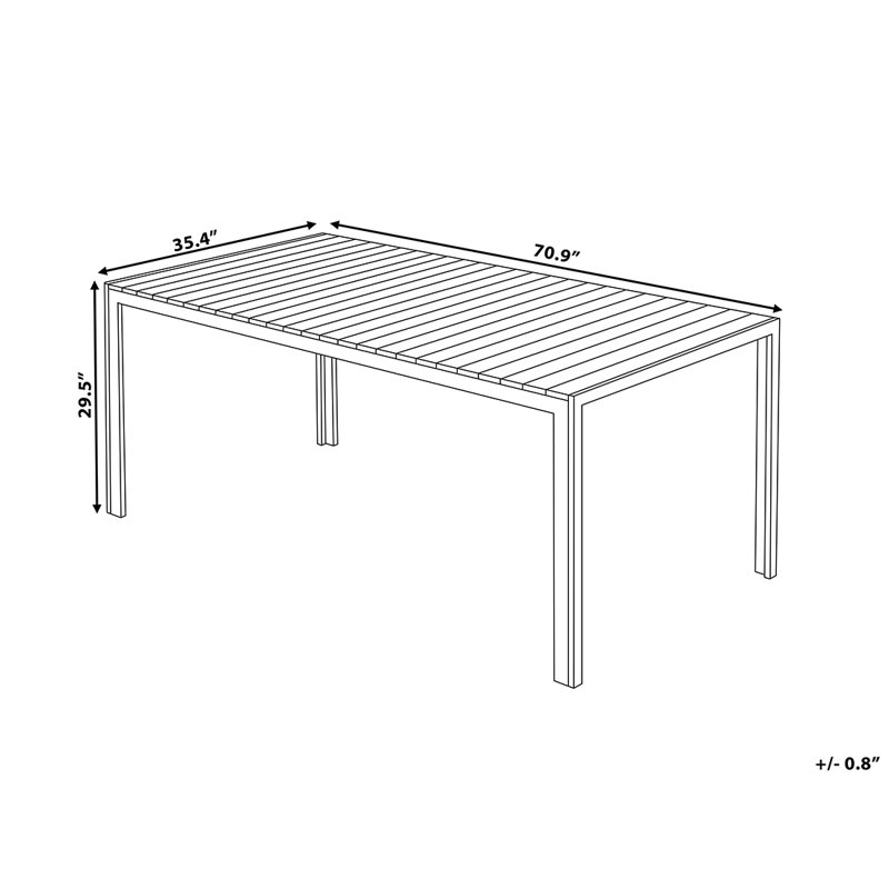 6 - Person Patio Dining Set with Rectangular Table