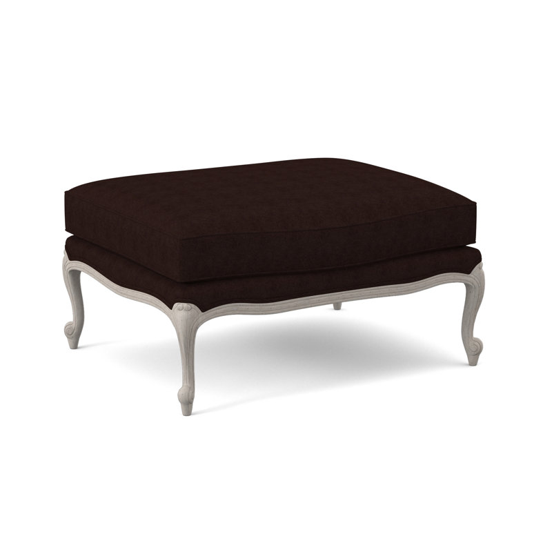 Repose-pieds standard St. Helena, Acajou Margaret, Bisque