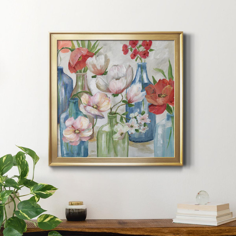 Vintage Fresh - peinture sur toile encadrée, Cadre doré, H 34,5 po x l 34,5 po x P 1,5 po