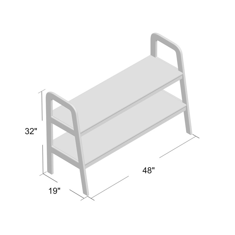 Broddi TV Stand for TVs up to 55", White