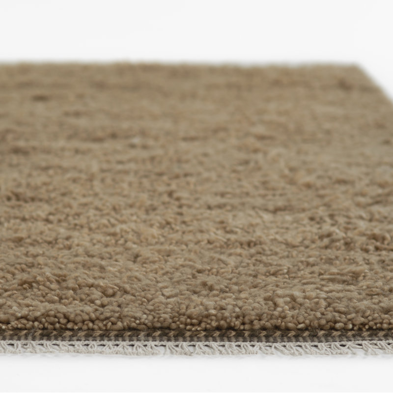 Wool Area Rug in Brown, Rectangle 9' x 12'