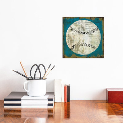 Ball I On Blue by Michael Mullan - Wrapped Canvas Gallery-Wrapped Canvas Giclée