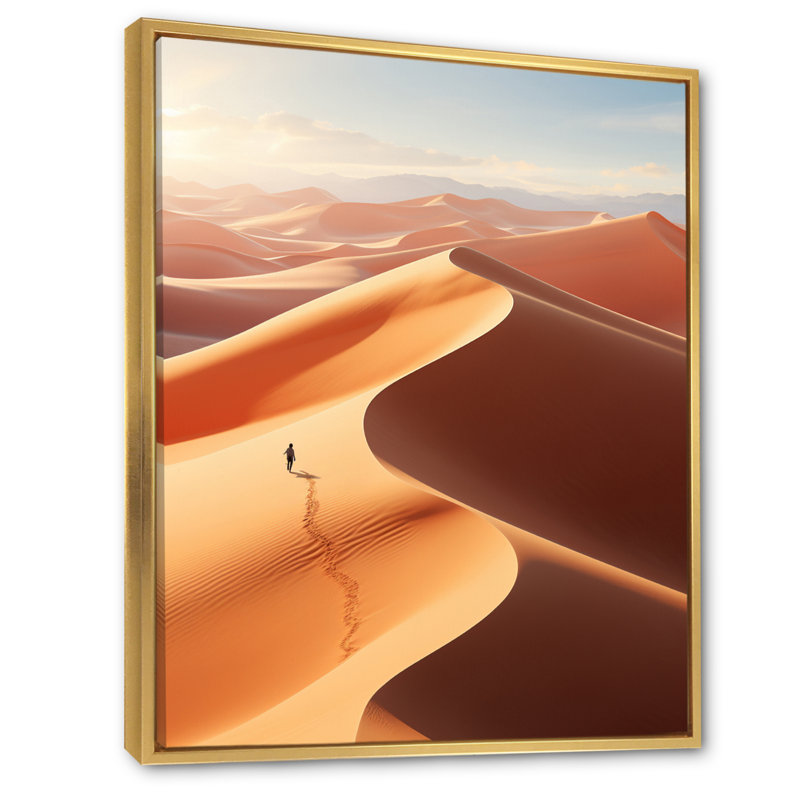 Baecher égyptien Mystical Sands II, reproduction d'art sur toile, H 32 po x l 24 po x P 1 po, Cadre flottant doré