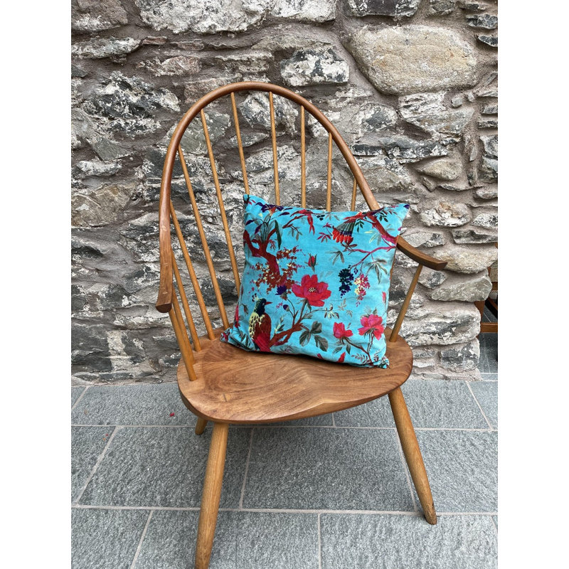 Tecumseh Animal Print Sqaure Cushion Cover, Blue 