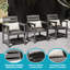  Ensemble de salle à manger rectangulaire pour 6 personnes avec 6 chaises, ensemble de table de salle à manger en PEHD-511823602