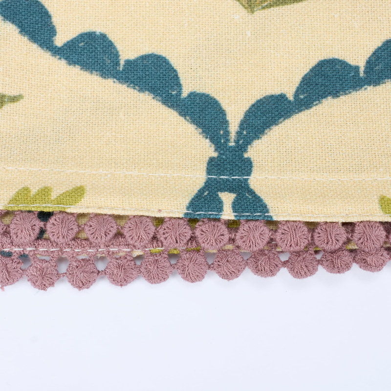 Torchon de cuisine Primitives de Kathy Folk à motif floral diamant - 51 x 66 cm